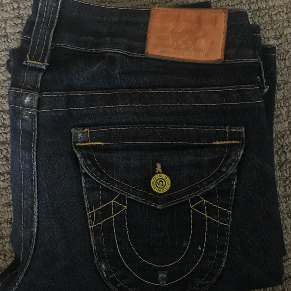 True Religion Jeans with original distressed hem - Picture 3 of 6